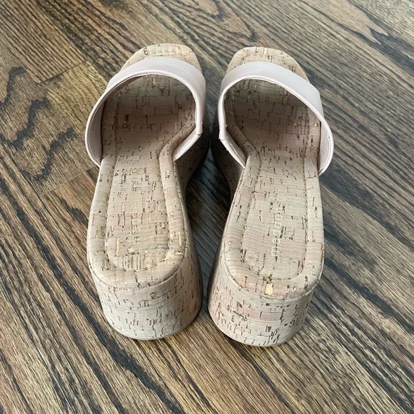 Madden Girl Pink Wedge Sandals - Picture 6 of 7